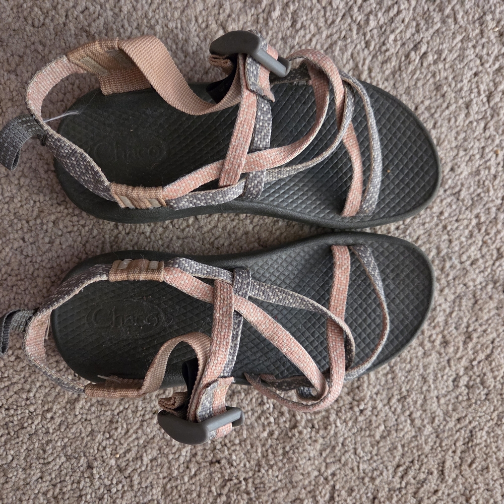 Chaco Sandals with Black and Tan Straps